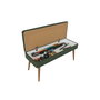 Hanah Home Conjunto Muebles Recibidor Vegas Sonomo 930 - 1070 Zapatero Banco Lino Verde